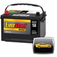 thumbnail image 1 of EverStart AUTO MAXX-58N, 12 Volt, Car Battery, Group Size 58, 580 CCA, 1 of 6