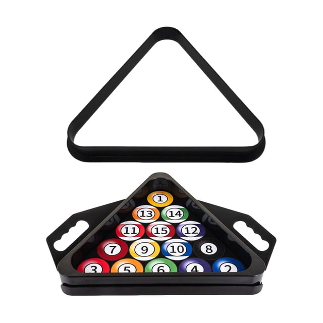 Lipstore Support de Billes Triangle pour Débutants Cadre Triangle pour Maison Snooker Intérieur Noir