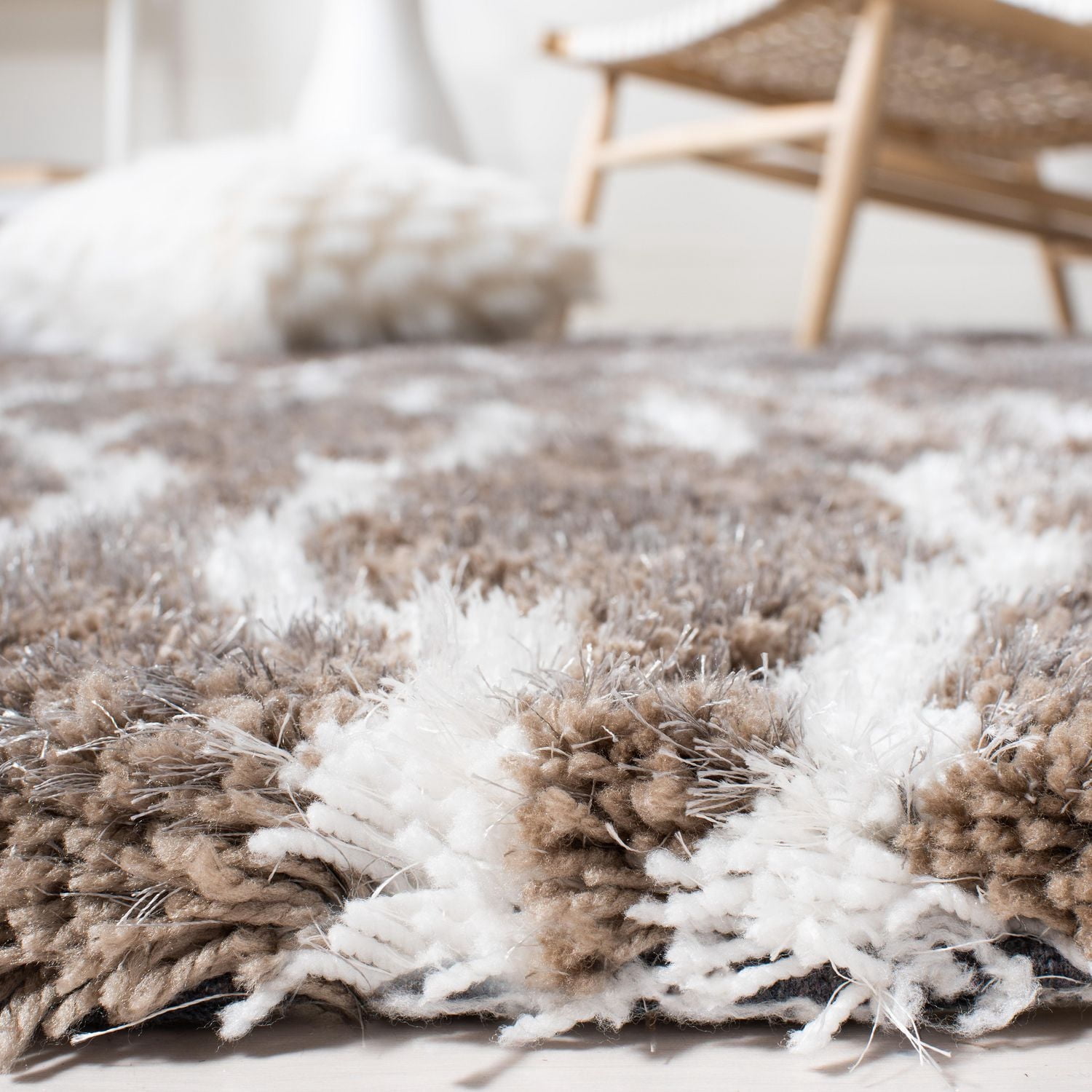 Safavieh Barcelona Melinda Tapis Peluche Shag Géométrique