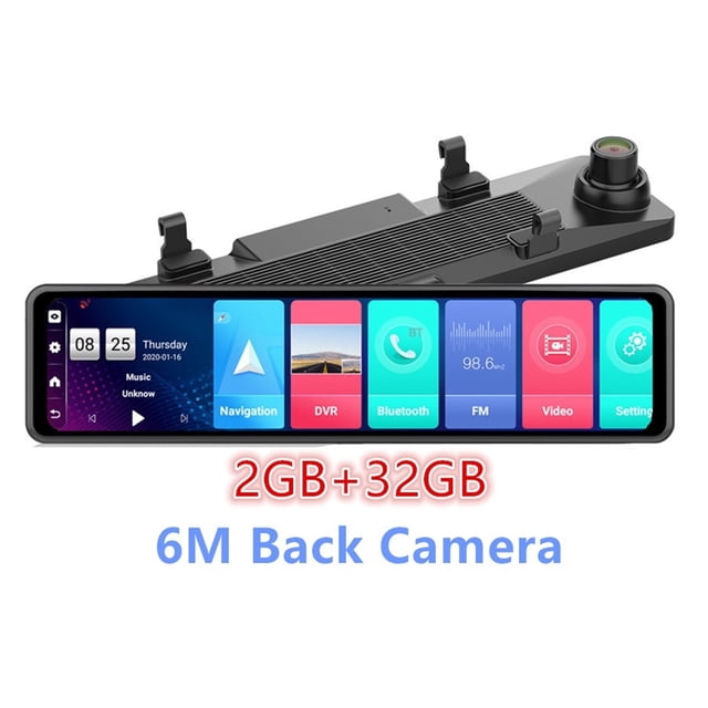 12 Inch Car Mirror 8.1 Dvr Dash Camera 1080P Dual Camera GPS Navigation ADAS Remote Car Video Surveillance ,Clear Images