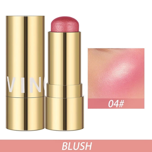 Heliisoer 3 In 1 Multi Stick Blush For Cheeks & Lip Tint & Eyeshadow Makeup,SCream Blush Stick + Highlighter Stick + Bronzer / Complete Face Make Up