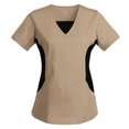 thumbnail image 1 of Soki Hauts de Sarrau pour Femmes en Liquidation T-shirt à Col en V Décontracté, 1 of 3