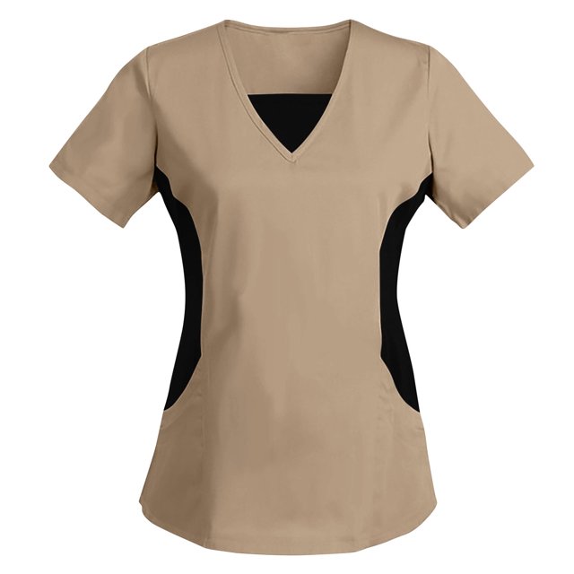 Soki Hauts de Sarrau pour Femmes en Liquidation T-shirt à Col en V Décontracté