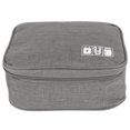 thumbnail image 3 of Electronic , Chargers  9.6x7.3x3.9in Cable Storage Pouch, Multifunction USB Cable For Ear Phones Gray, 3 of 8