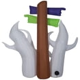 thumbnail image 3 of Halloween Inflatable Ghost Trio with Signs, 3 of 5