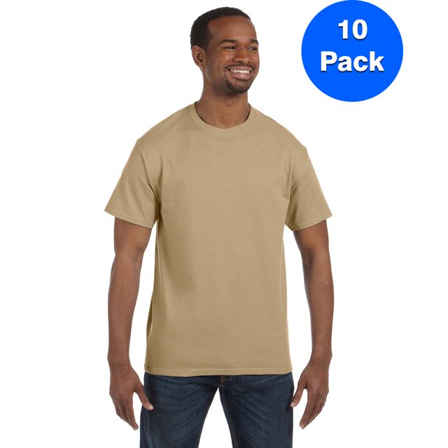 Hanes Men's Authentic-T T-Shirt - 5250T (Pack Of 10)