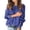 Blue, variant on XZNGL Womens Fashion Solid Color Pullover Round Neck Warm Long Sleeve Sweater