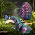 thumbnail image 4 of Birdeem Fish Tank Decorations, Fish Tank Decoration, Sharks Ornament Fish Tank Coffee Table Ornament All Joint Movable Standing Small Gift, Shark Tank Products, 4 of 5