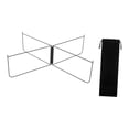 thumbnail image 2 of S SERENABLE Foldable Stand Metal with Carry Bag Box Stand Heavy Duty Luggage Rack Black Straight, 2 of 9