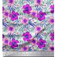 thumbnail image 1 of Soimoi Rayon Fabric Floral & Leaves Tropical Print Sewing Fabric Yard 42 Inch Wide, 1 of 2