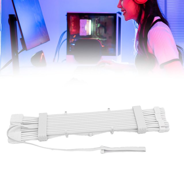 120 LED Beads ARGB GPU Power Supply Cable, Meteor Light Effect, Side Lighting for Motherboard Computer Case, Wearproof and Flexible Chassis
