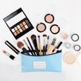 thumbnail image 4 of 11x6 Inch Money Bags with Zipper, 2Pcs PU Leather Cash Deposit Bank Pouch Envelopes Check Wallet for Coin Cosmetics Invioce Bill, Sky Blue, 4 of 6