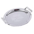 thumbnail image 1 of tredstone Plateau de Service Rond avec Poignées pour Salle de Bain Restaurant Salon Argent m, 1 of 9