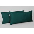 thumbnail image 2 of VargottamIndoor/OutdoorPolyester FabricLumbarPillowCover,All-Weather Waterproof Rectangular Cushion Case for Patio Furniture,12" x 20"Set of 2-Teal Blue, 2 of 7