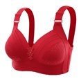 thumbnail image 1 of IROINNID Soutien-Gorge Couvrant pour Femmes Grande Taille Sans Armature Confortable Rehausseur, Rouge, 1 of 6
