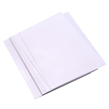 25 Sheets White Printable Shrink Films Kit Shrinky Art Film Paper Heat-Shrink Sheets Can Be Printed For Inkjet Printer For Diy Pendants Earrings Keychains Ornaments Accessories, 8.3 * 11.4 I