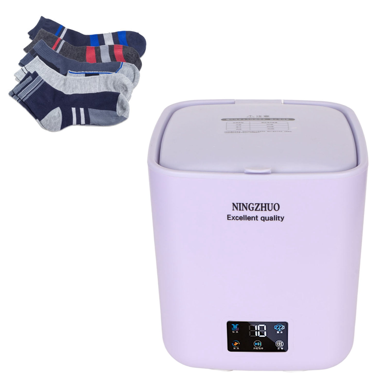 Portable Washer Machine, 7L Automatic Small Clothes Washing Machine with Spin Dryer, Underwear Washer for Home Apartment Dormitory Travel, Laundry Machine for Socks, Baby Clothes