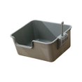 thumbnail image 2 of Cat Litter Box Kitty Litter Pan Cat Sandbox Durable Open Top Pet Litter Tray Gray, 2 of 7