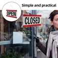 thumbnail image 4 of 2pcs Double Sided Door Sign PVC Business Hours Sign with Open and Closed Indicators Hanging Chain Waterproof Material Reusable for Store Office Home, 4 of 6