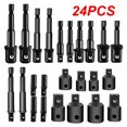 thumbnail image 4 of Amdohai 24 Pcs Adaptateur d'Extension à Impact & Prise Kit de Prise d'Extension de Perceuse Portable, 4 of 8
