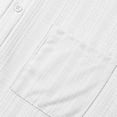 thumbnail image 4 of Styesk T Shirts for Man Fashion Loose Casual Ventilate Pockets Button Stand Collar Short Sleeve Top, 4 of 8