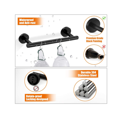 thumbnail image 4 of 5 Piece Bathroom Hardware Set, Includes 16 Inch Bath Towel Bar, Toilet Paper Holder, Robe Hooks, 304 Stainless Steel，Stainless Steel Round Wall Mounted，Best Christmas Gift, 4 of 7