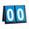thumbnail image 2 of Portable Scoreboard, EDHITNR Waterproof Leather Mounted Flip Scoreboard, PU Card Race Scoreboard with Metal Coil for Basketball Badminton Table Tennis, 2 of 6