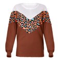 thumbnail image 3 of RKSTN Sweaters for Women Fashion Leopard Print Comfortable Long Sleeves Sweater Tops Fall Sweaters, 3 of 8