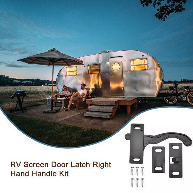 Maoww RV Screen Door Right Hand Handle Kit Universal Cargo Trailer Touring Caravans Camper Replacement Parts Accessories