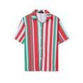 thumbnail image 5 of INSPIRE CHIC Men's Summer Striped Shirt Short Sleeve Button Down Beach Shirts, 5 of 5