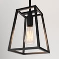 thumbnail image 2 of Artika Carter Modern Mid-Century Pendant Light Fixture, Matte Black, 2 of 5