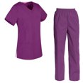 thumbnail image 1 of Women's Scrubs Set Scrub Top and Pants Scrubs Set, 1 of 3
