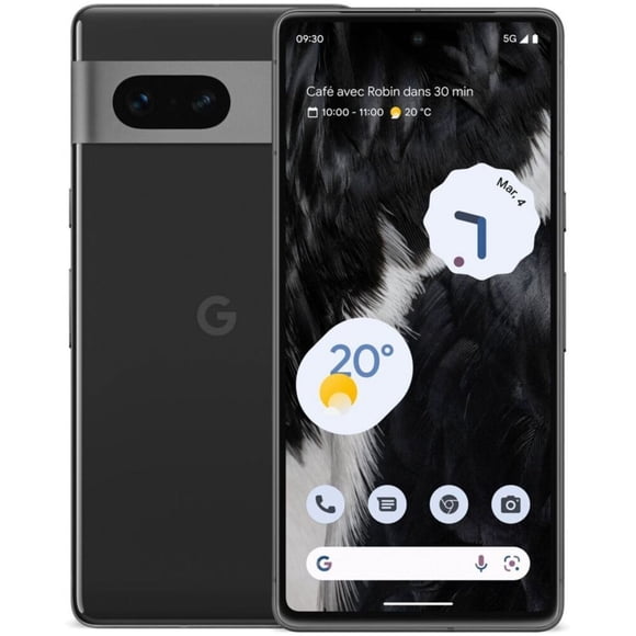 Refurbished Google Pixel 7 - 128GB – Obsidian – 50MP Dual Rear & 10.8MP Front Camera - Fully Unlocked Smartphone - Fair Condition