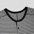 thumbnail image 4 of Pyjama à Rayures pour Adultes, Rabat aux Fesses, Doux, Manches Longues, Tenue de Nuit, Combinaison, Ensemble de Pyjama, 4 of 9