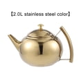 thumbnail image 4 of Baohd 1L/1.5L/2L Polished Stainless Steel Teapot Tea Pot Coffee With Tea Leaf Filter Infuser, 4 of 9