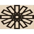 thumbnail image 1 of Ahgly Company Tapis d'Intérieur Lavables en Machine, Rectangle Transitionnel Doré Blond Doré, 6' x 9', 1 of 7