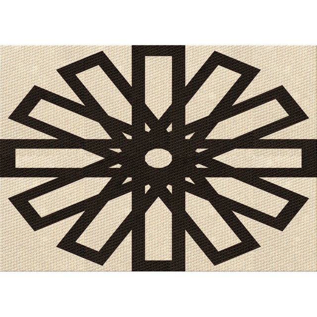 Ahgly Company Tapis d'Intérieur Lavables en Machine, Rectangle Transitionnel Doré Blond Doré, 6' x 9'