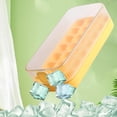 thumbnail image 1 of EGNMCR Ice Cube Tray, Ice Lattice Ice Tray Summer Household Ice Box Ice Maker Ice Cubes Molds Self Made Ice Cubes Press Type Household Water Filled Ice Storage Ice Making Box Ice grid, 1 of 9