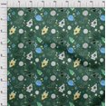 thumbnail image 4 of oneOone Rayon Teal Green Fabric Galaxy Sewing Material Print Fabric By The Yard 56 Inch Wide, 4 of 4