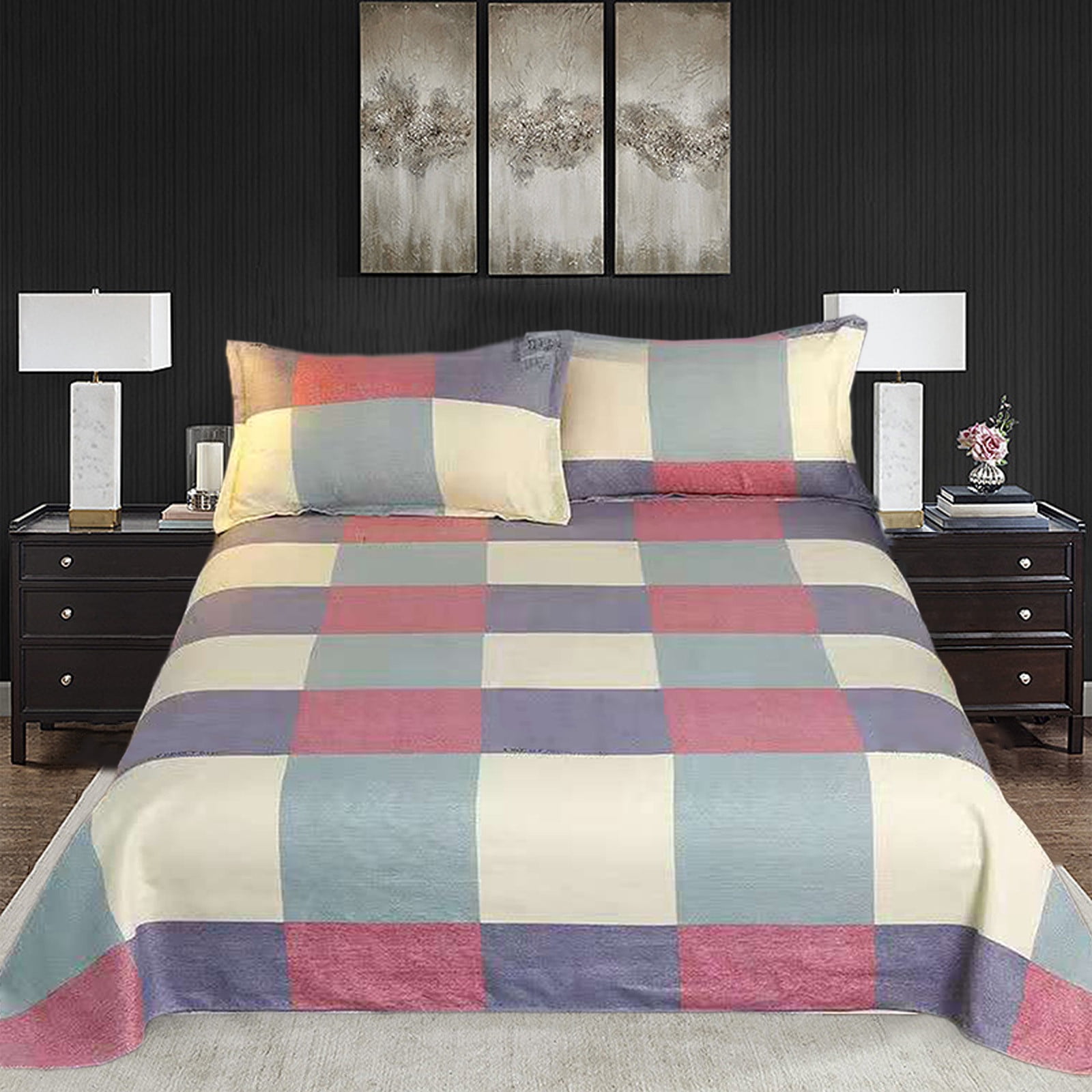 3PCS Bedding Sets All Season Bedding Sheet Comforters Sets With Pillow Cases 3 Pcs Bed Set Down Sheet Set Shrinkage And Fade Resistants Easy, Czzoypi 3PCS Bedding Sets All Season