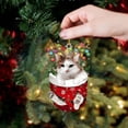 thumbnail image 2 of Christmas Decorations Acrylic Stockings for Cats - Tree Hangs Festive Crafts Unique Holiday for Home Decoration, 2 of 4