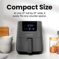 thumbnail image 4 of Chefman 2L (2 Qt) Compact Air Fryer w/ Digital Display and Shake Reminder - Grey, New, 4 of 9