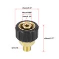 thumbnail image 2 of Unique Bargains G1/4-19 High Pressure Foam Spray Washer Adapter Nozzle Quick Connector for Karcher Pro HD HDS, 2 of 6