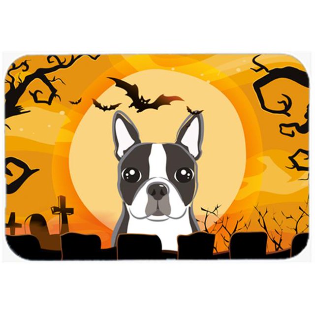 Halloween Boston Terrier Kitchen & Bath Mat, 20 x 30
