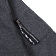 thumbnail image 4 of Kmbangi Men Sports Set, Solid Color Hoodie Zip Tops, Long Loose Pants Suit, 4 of 7