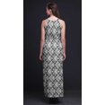 thumbnail image 4 of Bimba Robe Maxi à Imprimé Teinture sur Nœuds pour Femmes, Col Rond, Taille Élastique, avec Fentes Latérales, Tenue d'Été-TTG, 4 of 6