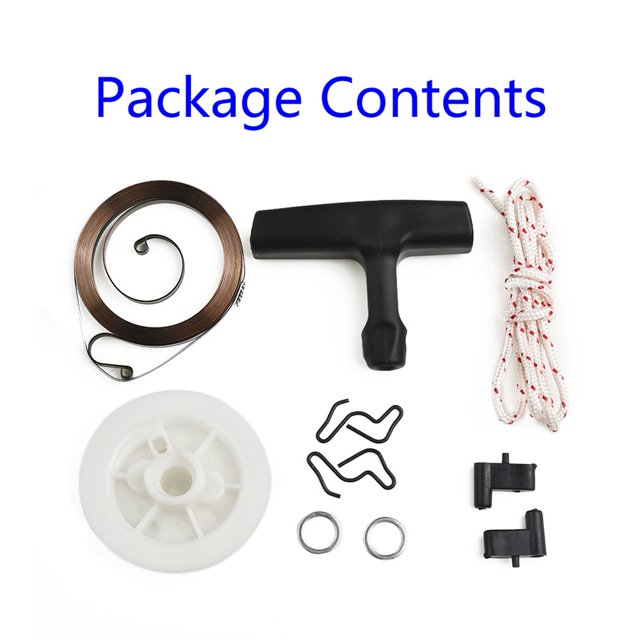 Kit de Câble de Poignée de Poulie de Ressort de Traction de Recul pour Scie à Chaîne Stihl MS180 MS170