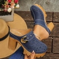 thumbnail image 2 of RXMEKW Summer Slippers for Women, Fashionable Solid Color Closed-Toe High Heels, 2 of 9