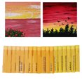 thumbnail image 1 of Oil Pastels, Vibrant Color Widely  Soft Oil Pastels Yellow Series 18Pcs  For Dotting, 1 of 8