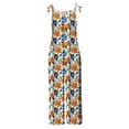 thumbnail image 4 of QATAINLAV Combinaisons en Coton et Lin pour Femmes Tenues d'Été de Plage Sans Manches Bretelles Ajustables Imprimé Boho Combinaisons Amples à Jambes Larges une-Pièce Pantalons avec Poches Multicolore XXXXXL Ventes en Dollars, 4 of 6